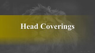 Head Coverings - God Honest Truth Live Stream 02/10/2023