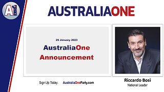 AustraliaOne Party - AustraliaOne Announcement