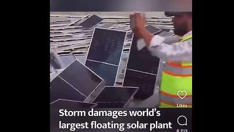 World's Largest Floating Solar Plant at Omkareshwar Dam Badly Damaged in a Storm