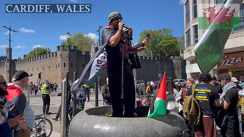 Students Rise Up - March for Palestine. Queen Street, Cardiff Wales