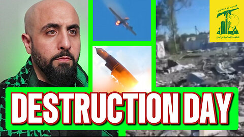 Hizbullah Use Anti-Aircraft, Heavy Missiles & DESTROY Hermes-900, Iron Dome & 10+ Israeli Bases!