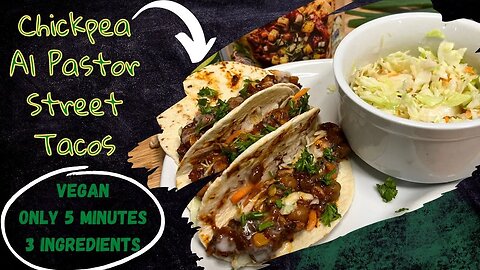Simple Vegan Lunch Box Ideas ,A Healthy Vegan Make-ahead Lunch | Chickpea Al Pastor Street Tacos