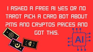 I asked a AI pick a card bot about the price of metals and cryptos.