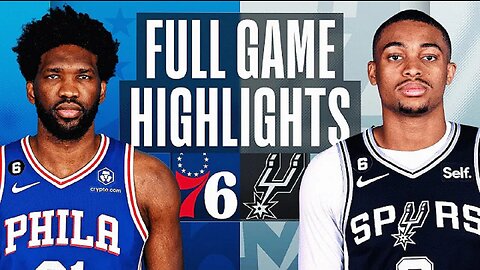Philadelphia 76ers vs. San Antonio Spurs Full Game Highlights | Feb 3 | 2022-2023 NBA Season