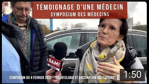 Témoignage d'une médecin - Symposium des médecins