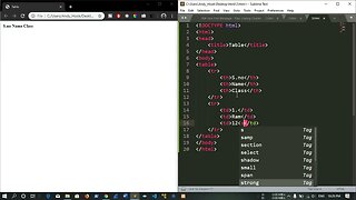 9.Creating Tables, HTML Tutorial: Lists and Tables | Web Development, How To Create a Table in Html