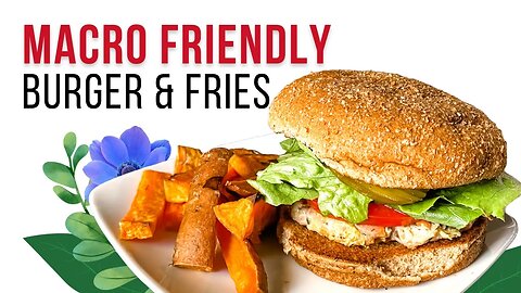 How to make Macro Friendly Turkey Burgers & Sweet Potato Fries