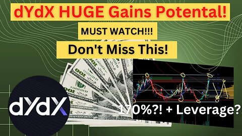 dYdX Potential 170% Gain | DYDX | Price Update | Price Prediction | Potential HUGE Gain With Crypto!