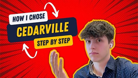 I'm Going to CEDARVILLE University... My COLLEGE Decision Process.