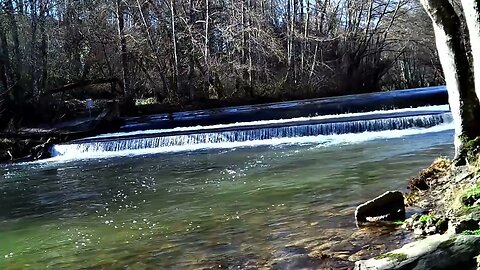 Little waterfall with relaxing sound