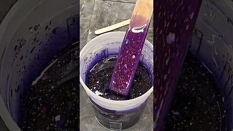 Purple Resin and Glitter