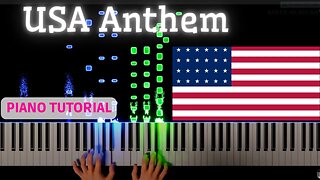 USA Anthem 4K Piano Tutorial #pianotutorial #rushepiano #usaanthem