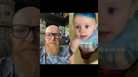 You colored your baby's hair??? Hairdresser reacts to #shorts hair fail