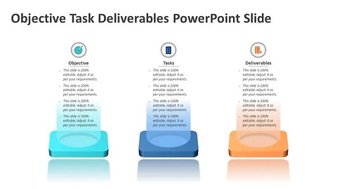 Objective Task Deliverables PowerPoint Slide