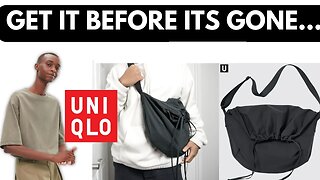 Uniqlo Drawstring Bag + Oversized T-shirt Airism Spring/Summer 2023 Review
