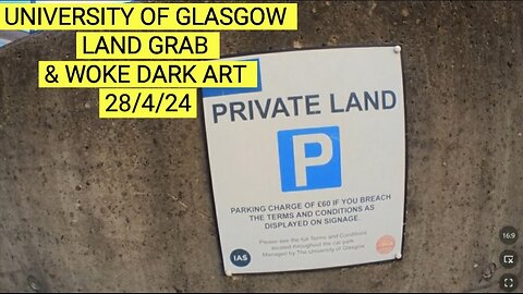 ■ WELLCOME TRUST @ GLASGOW UNIVERSITY LAND GRAB & WOKE DARK ART