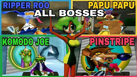 Crash Team Racing (ALL Bosses) (PS1) Todos os Chefes