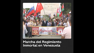 Celebran en Venezuela la marcha del Regimiento Inmortal