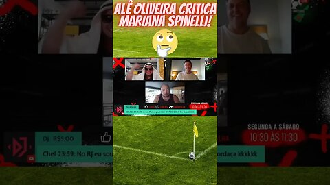 Alê Oliveira comenta fala feminista sobre futebol #shortsvideo #shortsviral #futebol #subscribe