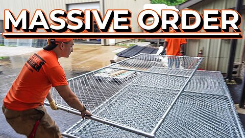 Making a Massive Order of Chainlink Panels