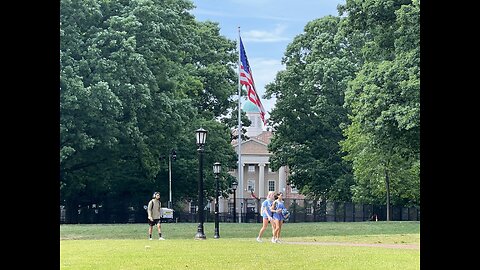 The Flag at the Polk Place on the UNC campus on Friday, May 3, 2024