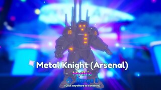 Metal Knight Arsenal... BUSQUEI O NOVO META AÉREO DA ATUALIZAÇÃO NO ANIME ADVENTURES - Roblox