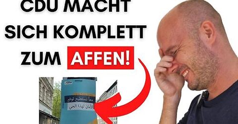 CDU macht Wahlplakate auf arabisch: Alle zerstört oder geklaut!