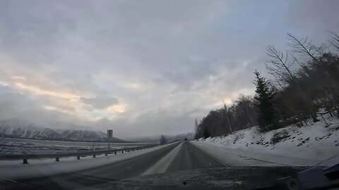 Driving Turnagain Arm From Alyeska to Anchorage