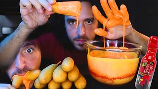 ASMR CHEESY KOREAN CORN DOGS Mukbang *NO TALKING Eating Sounds * | Nomnomsammieboy