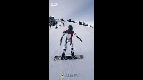 ⚠️ Tesla Robot learns to Snowboard 🥹