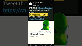 ALIEN says Watch Project Veritas latest Bombshell 🎇 #projectveritas #directedevolution