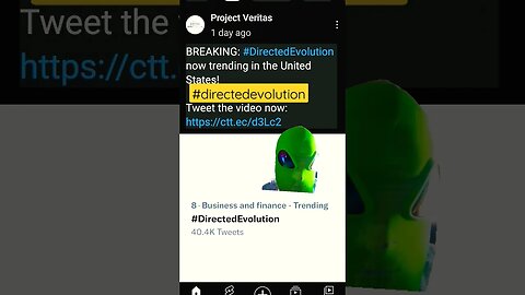 ALIEN says Watch Project Veritas latest Bombshell 🎇 #projectveritas #directedevolution