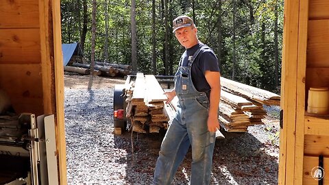 S1 EP7 | TRANSFORMING SLAB WOOD INTO GOOD LUMBER FOR BASECAMP CONSTRUCTION PROJECT