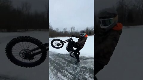 72V Sur Ron X REAPER TIRE! (On Thin Ice) #shorts