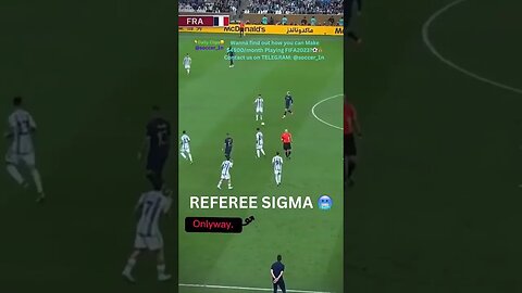 REFEREE SIGMA 🥶 #soccer #football #fifa #fifa2023 #fifa23 #futmillionaire #fifatrading #referee #yt