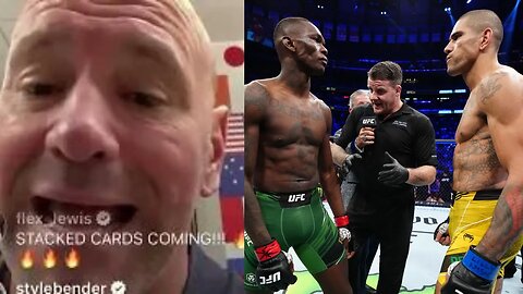 Israel Adesanya vsAlex Pereira and Gilbert Burns versus Jorge Masvidal are announced by DanaWhite at