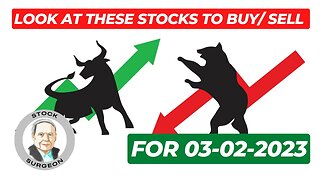 Full technical and fundamental analysis of the top stocks to sell / buy on 03-02-2023