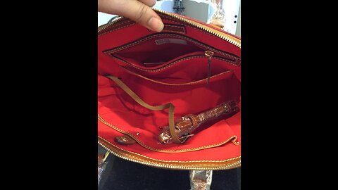 Dooney & Bourke Zip Zip Satchel Pebble Grain Leather Shoulder Bag Purse Handbag