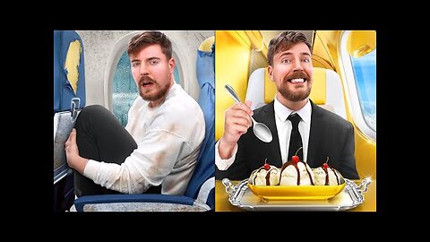 $1 vs $500,000 Plane Ticket: Luxury Travel Showdown! #mrbeast