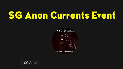 SG Anon Currents Event: We Can All Do..