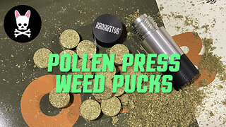 How To Make A Hash Puck From Grinder Kief With A Pollen Press