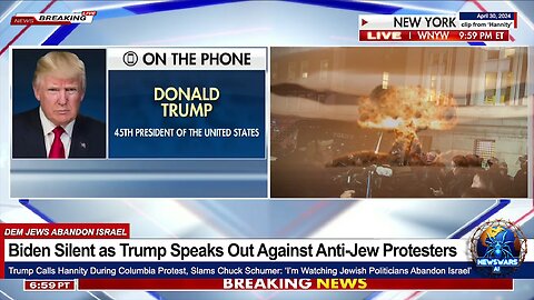 Biden Silent as Trump Speaks Out Against Anti-Jew Protests