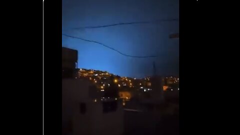 HAARP ENERGY WEAPONS USED ON TURKEY & SYRIA - Blue lighting at night is a sign and symbol of a HAARP