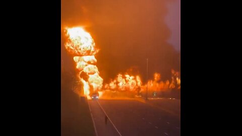Tractor-Trailer Carrying Thousands Of Gallons Of Gasoline Explodes On I-95