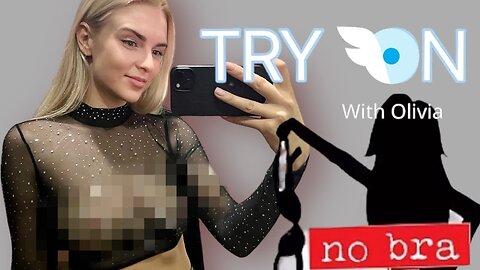 [4K] Transparent Try-on Haul | See through Try-on with Olivia