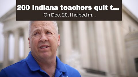 200 Indiana teachers quit the Union…