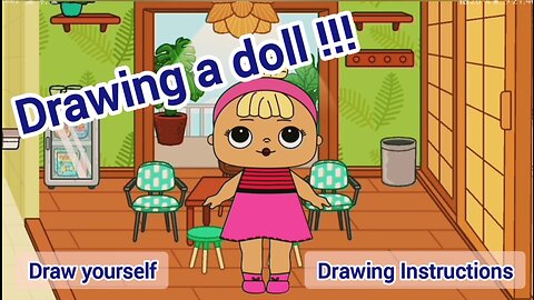 Draw a DOLL !!! How to draw a doll yourself?! Very simple-Here are the instructions.