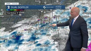 Wintry mix today moves out this evening