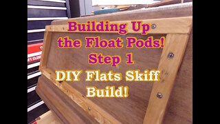 Attaching Float Pods, Step 1. Flats Skiff Boat Build - March 2022