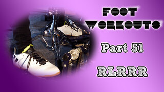 Drum Exercise | Foot Workouts (Part 51 - RLRRR) | Panos Geo